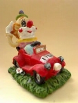 Pagliaccio su Rosso microcar Temperamatite